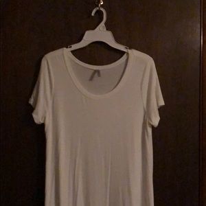 Xl white tunic top